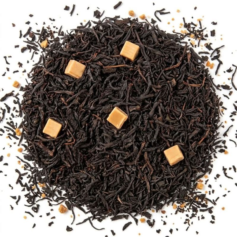Schwarz-aromatisierter-Tee-Karamell